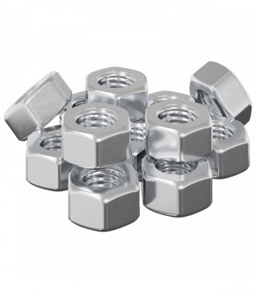 vidaXL Acorn Nuts 3913 pcs Silver Iron