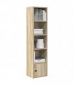 vidaXL Bookcase Sonoma Oak 31x24x127 cm Engineered Wood