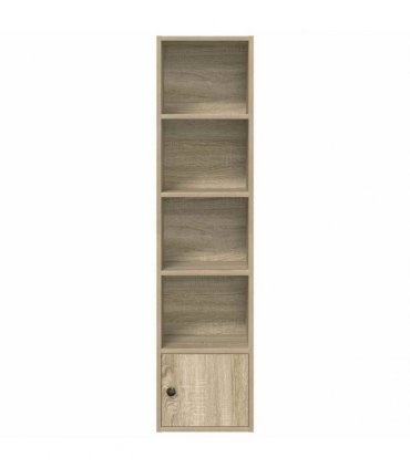 vidaXL Bookcase Sonoma Oak 31x24x127 cm Engineered Wood