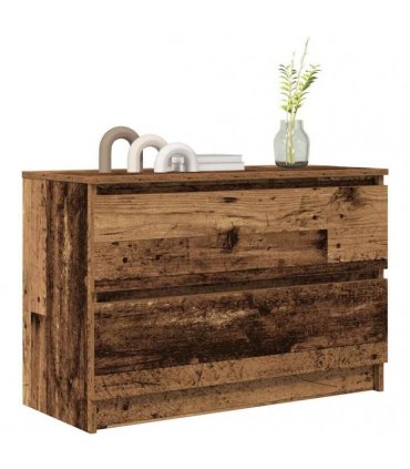 vidaXL TV Cabinet Old Wood 80x35x54 cm Engineered Wood
