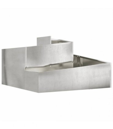 vidaXL Garden Planter Silver 60 x 60 x 50 cm Stainless Steel