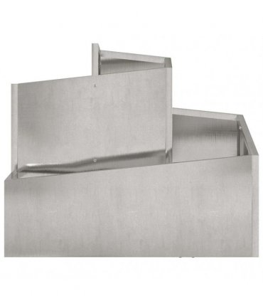 vidaXL Garden Planter Silver 60 x 60 x 50 cm Stainless Steel