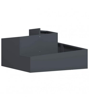 vidaXL Garden Planter Anthracite 80 x 80 x 50 cm Cold-rolled Steel