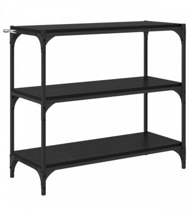 vidaXL Book Cabinet Black Oak 80 x 33 x 70.5 cm