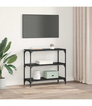vidaXL Book Cabinet Black Oak 80 x 33 x 70.5 cm