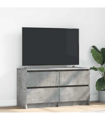 vidaXL TV Cabinet Concrete Grey 100x35x54 cm Engineered Wood