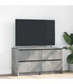 vidaXL TV Cabinet Concrete Grey 100x35x54 cm Engineered Wood
