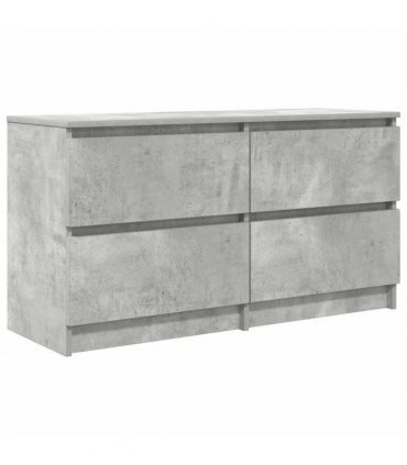 vidaXL TV Cabinet Concrete Grey 100x35x54 cm Engineered Wood