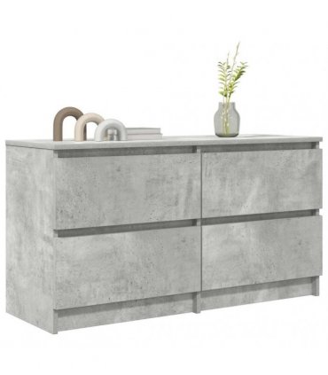 vidaXL TV Cabinet Concrete Grey 100x35x54 cm Engineered Wood