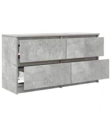vidaXL TV Cabinet Concrete Grey 100x35x54 cm Engineered Wood