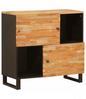 vidaXL Side Cabinet Brown 80 x 33 x 75 cm Solid Mango Wood