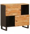 vidaXL Side Cabinet Brown 80 x 33 x 75 cm Solid Mango Wood