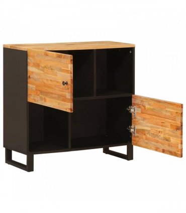 vidaXL Side Cabinet Brown 80 x 33 x 75 cm Solid Mango Wood