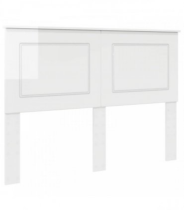 vidaXL Headboard Gloss White 100 cm Engineered Wood