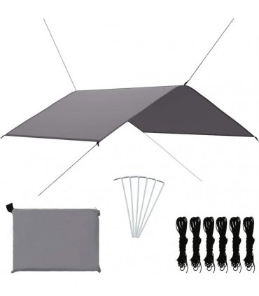 vidaXL Outdoor Tarp 4x4 m Grey