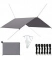 vidaXL Outdoor Tarp 4x4 m Grey