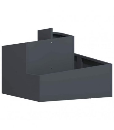 vidaXL Garden Planter Anthracite 60 x 60 x 50 cm Cold-rolled Steel
