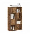 vidaXL Bookcase Old Wood 60x24x101.5 cm Engineered Wood