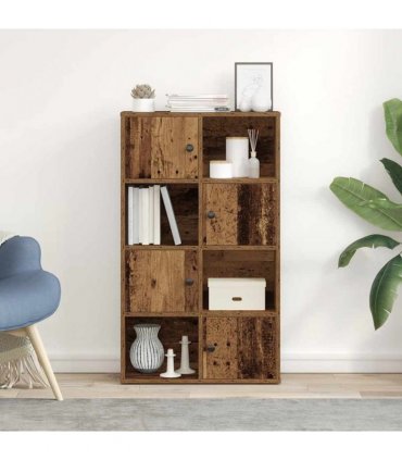 vidaXL Bookcase Old Wood 60x24x101.5 cm Engineered Wood