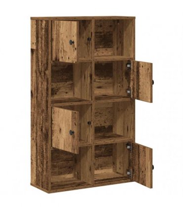 vidaXL Bookcase Old Wood 60x24x101.5 cm Engineered Wood
