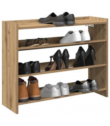 vidaXL Shoe Rack Artisan Oak 80x25x62 cm Engineered Wood