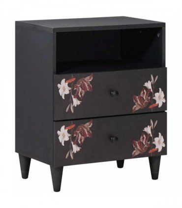 vidaXL Bedside Table Multicolour 50 x 33 x 60 cm Solid Mango Wood