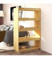 vidaXL Book Cabinet/Room Divider 80x35x135 cm Solid Pinewood