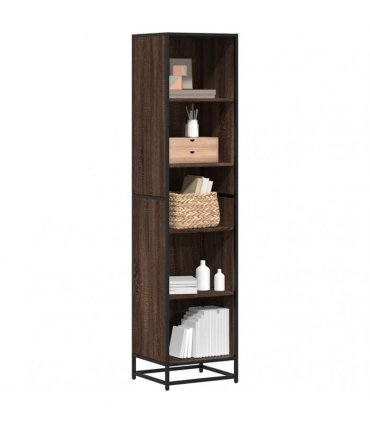 vidaXL Book Cabinet Brown Oak 40x35x170.5 cm Engineered Wood