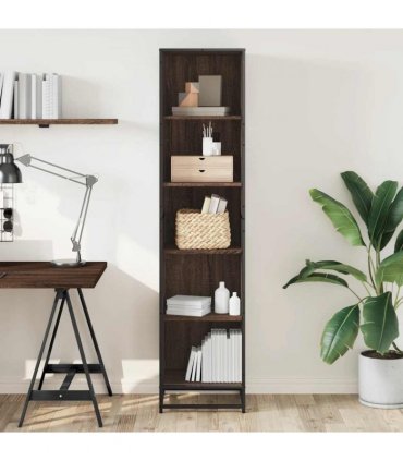 vidaXL Book Cabinet Brown Oak 40x35x170.5 cm Engineered Wood