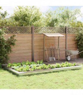 vidaXL Snail Fences 16 pcs Silver Stainless Steel