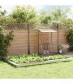 vidaXL Snail Fences 16 pcs Silver Stainless Steel