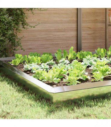 vidaXL Snail Fences 16 pcs Silver Stainless Steel