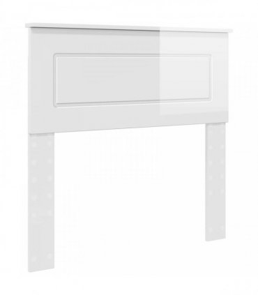 vidaXL Headboard Gloss White Engineered wood
