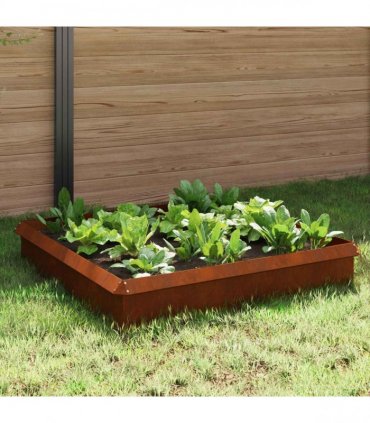 vidaXL Snail Fences 8 pcs Rusty Weathering Steel