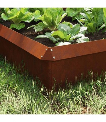 vidaXL Snail Fences 8 pcs Rusty Weathering Steel