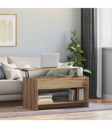 vidaXL Coffee Table Artisan Oak 80 x 50.5 x 41.5 cm Engineered Wood