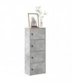 vidaXL Bookcase Concrete Grey 40x24x102 cm Engineered Wood