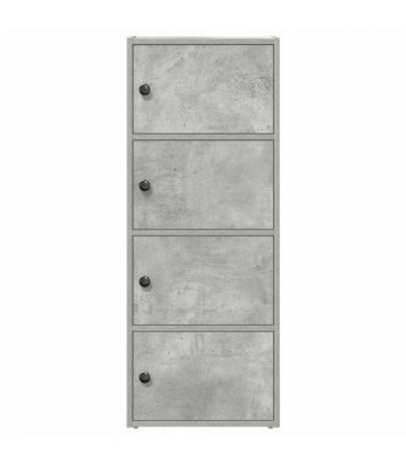 vidaXL Bookcase Concrete Grey 40x24x102 cm Engineered Wood