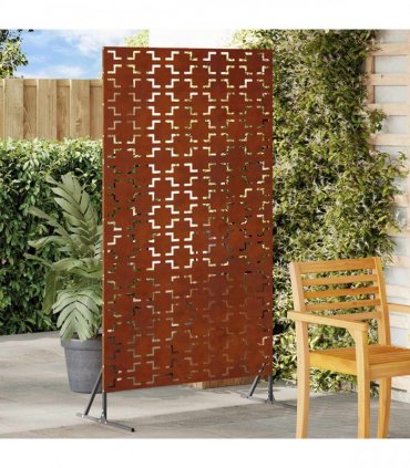 vidaXL Privacy Screen 100 x 50 x 180 cm Weathering Steel Rusty