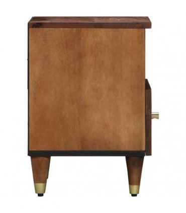 vidaXL Bedside Cabinet Honey Brown 40 x 33 x 46 cm Solid Mango Wood
