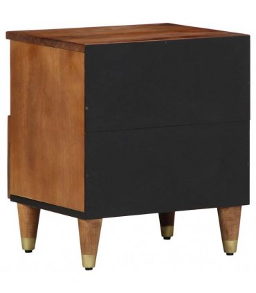 vidaXL Bedside Cabinet Honey Brown 40 x 33 x 46 cm Solid Mango Wood