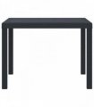 vidaXL Garden Table Anthracite 100 x 100 x 73 cm Poly Rattan