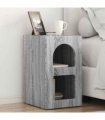vidaXL Bedside Table ELST 2 pcs Grey Sonoma 29.5 x 33.5 x 50 cm