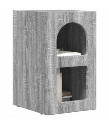 vidaXL Bedside Table ELST 2 pcs Grey Sonoma 29.5 x 33.5 x 50 cm