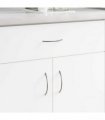 vidaXL Handle 1385 pcs Silver 107 x 3.6 x 23 mm Stainless Steel