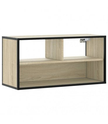 vidaXL TV Cabinet Sonoma Oak 80x31x39.5 cm Engineered Wood and Metal