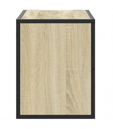 vidaXL TV Cabinet Sonoma Oak 80x31x39.5 cm Engineered Wood and Metal