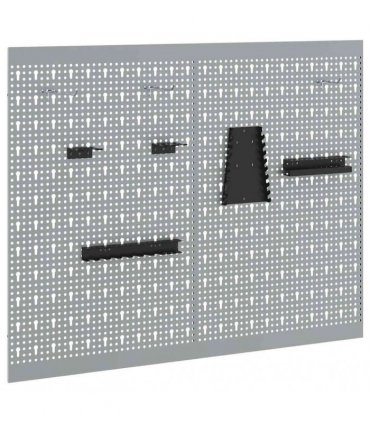 vidaXL Tool Wall Panel 2 pcs Grey 100 x 1 x 80 cm