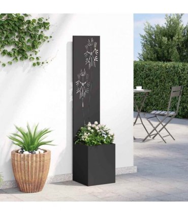 vidaXL Garden Privacy Screen Black 32 x 150 cm Cold-rolled steel