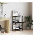 vidaXL Bookshelf Black Oak 50 x 33 x 82 cm Engineered Wood